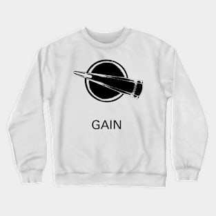 Gain Knob (Chicken-head, black) 25% Crewneck Sweatshirt